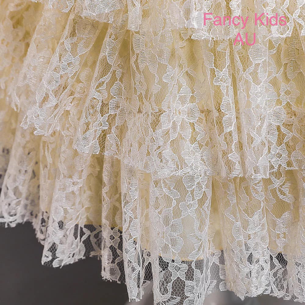 Rosy lace dress- Ivory