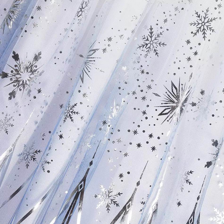 White and blue princess dress