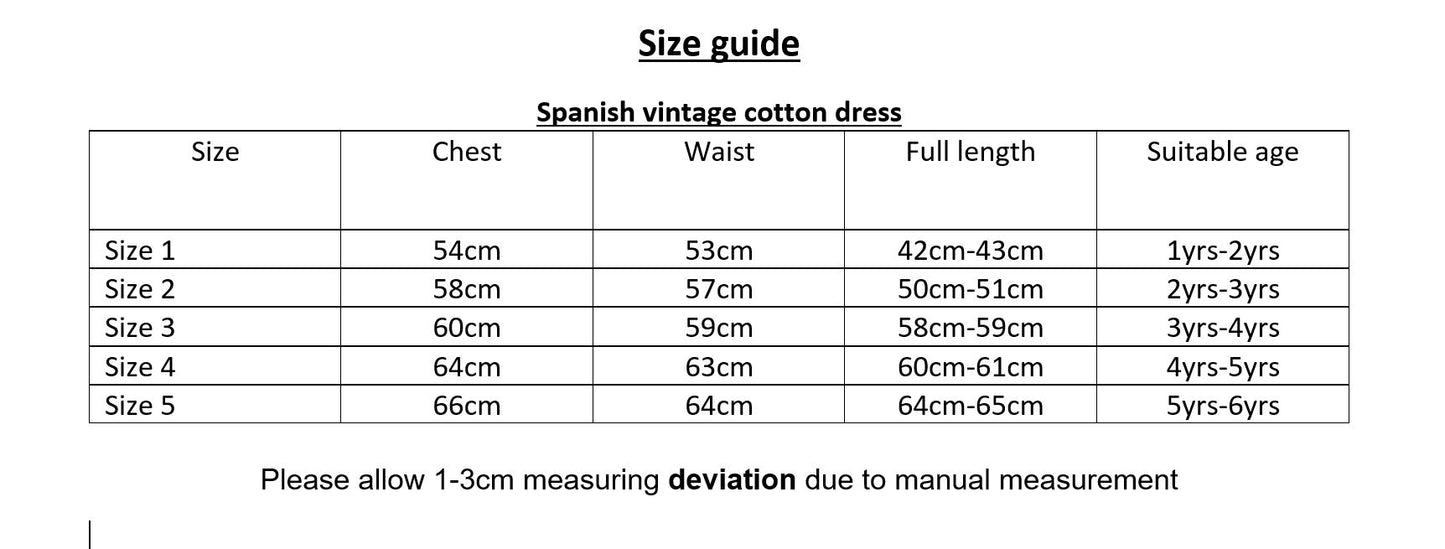 Pink vintage Spanish cotton dress