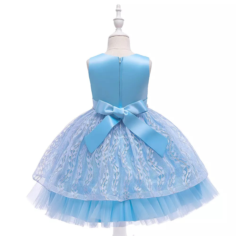 Kiara pearl dress- Blue