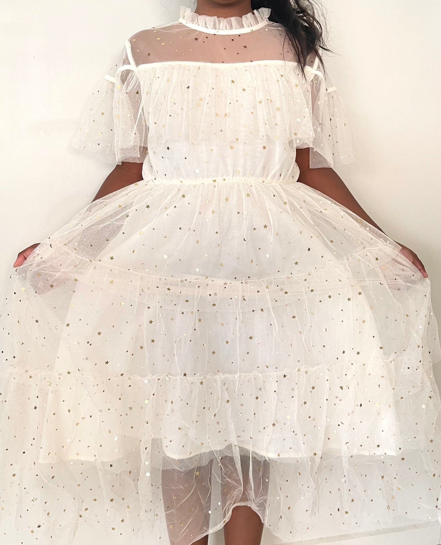 Eva star dress- Beige