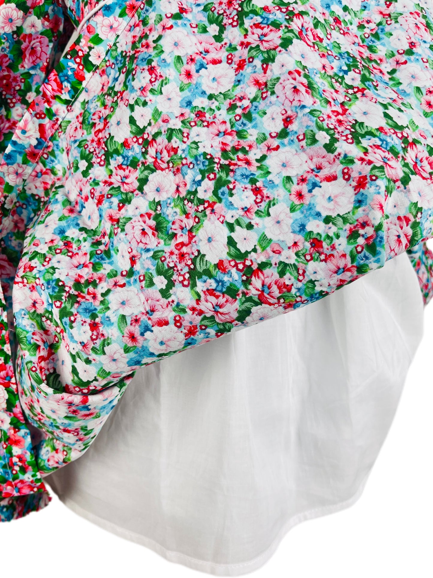 Diana hand smocked long sleeve floral dress