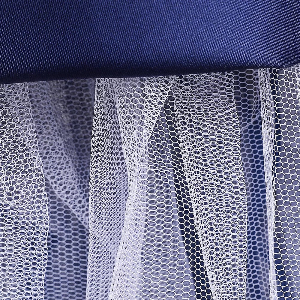 Tussel and sequin dress - Navy blue