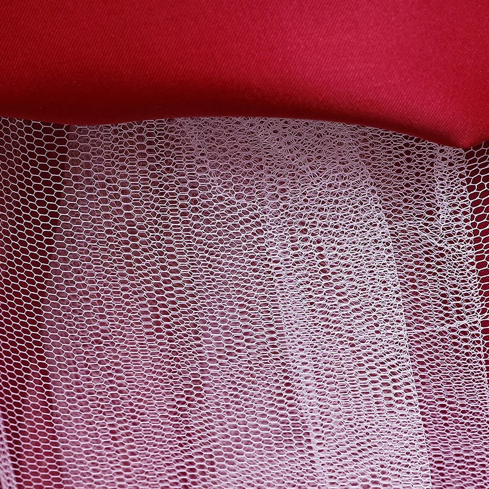 Tussel dress with sequins- Red