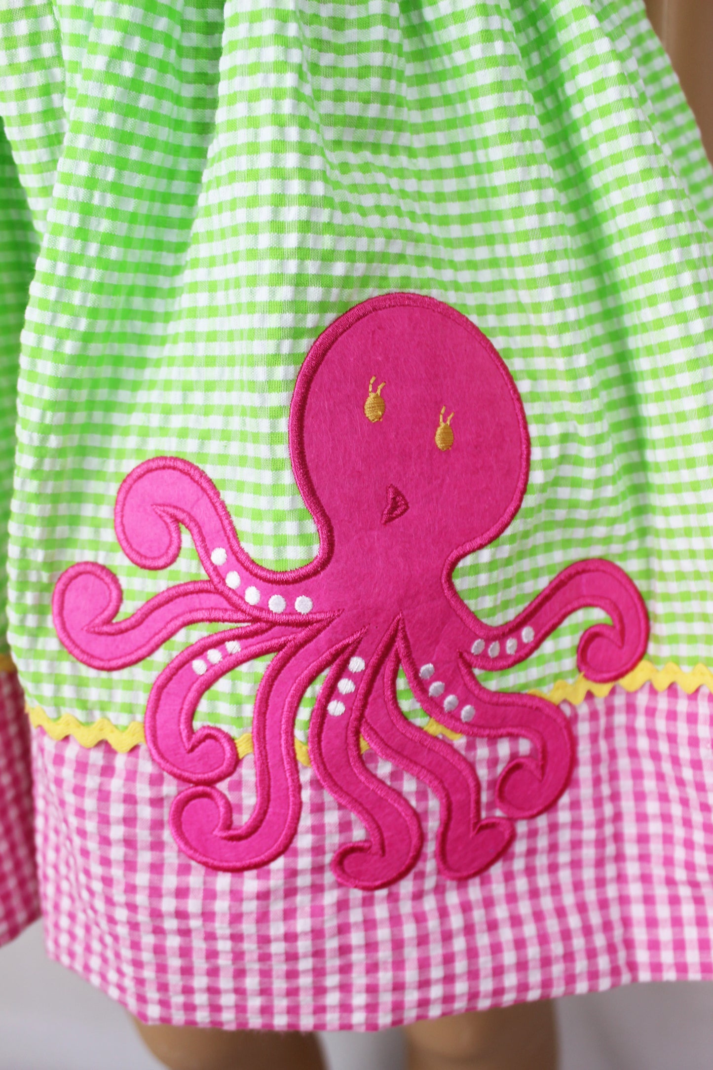 pink octopus appliqued summer dress - V&US