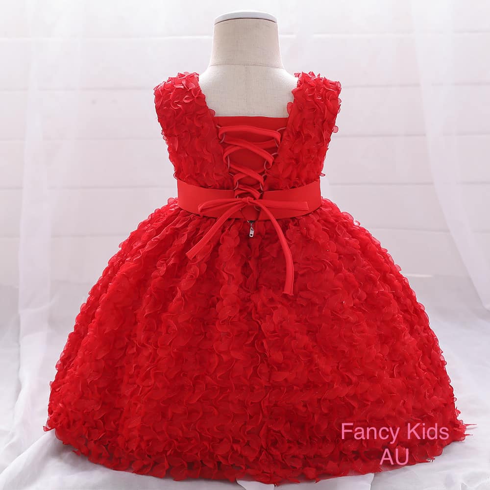 Petal dress - Red colour