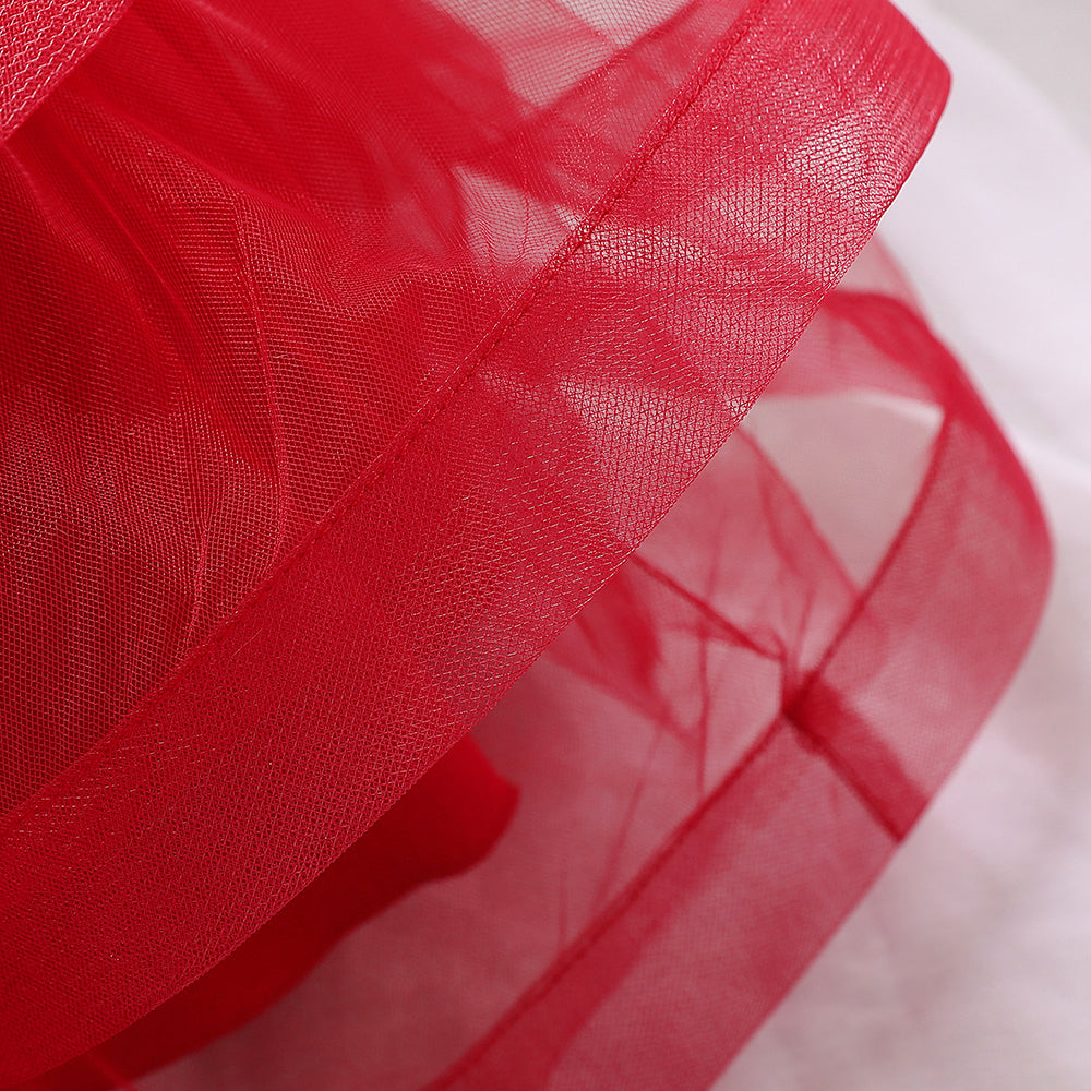 Tara sparkle dress- Red