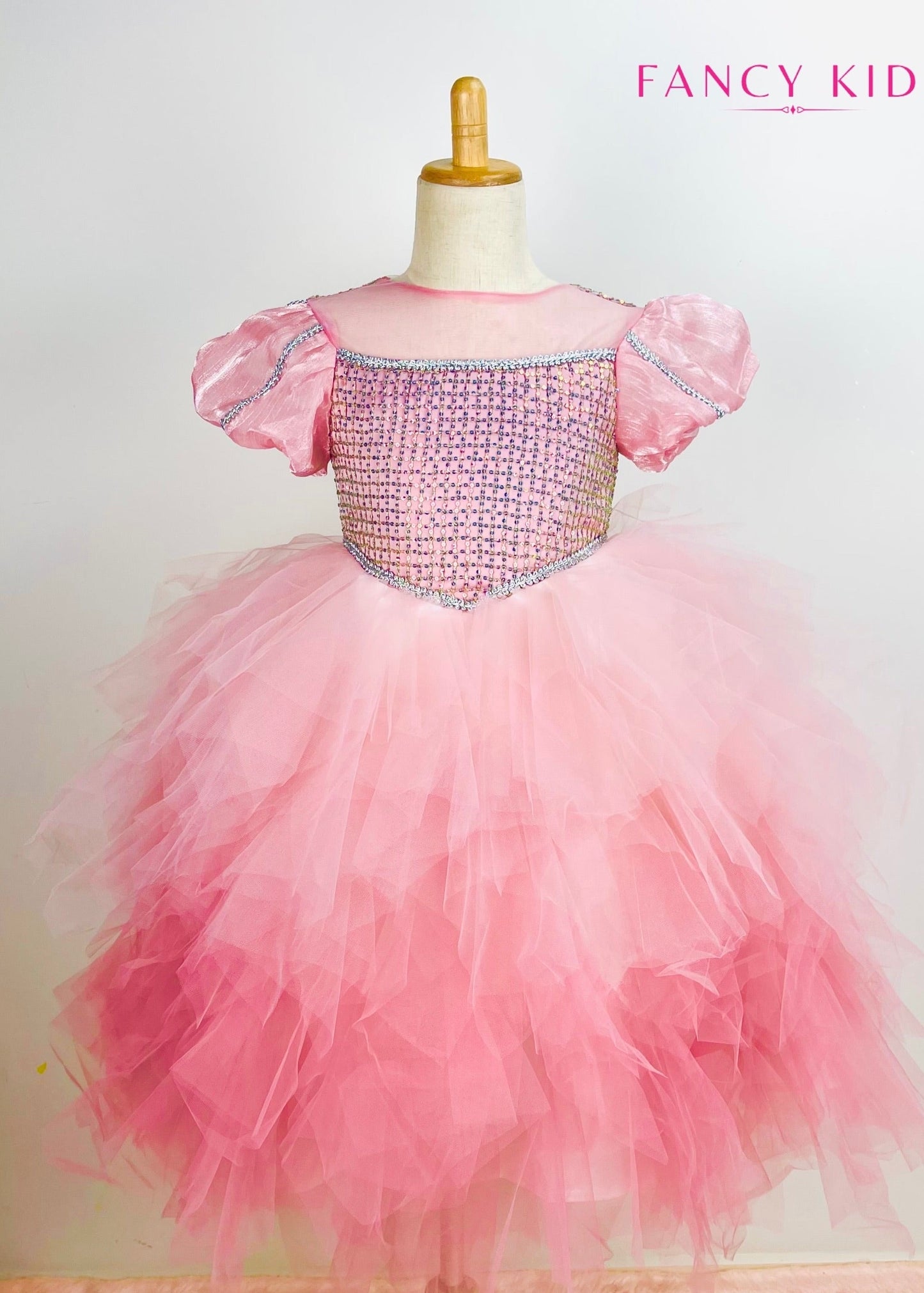 Amelia luxury dress- Pink