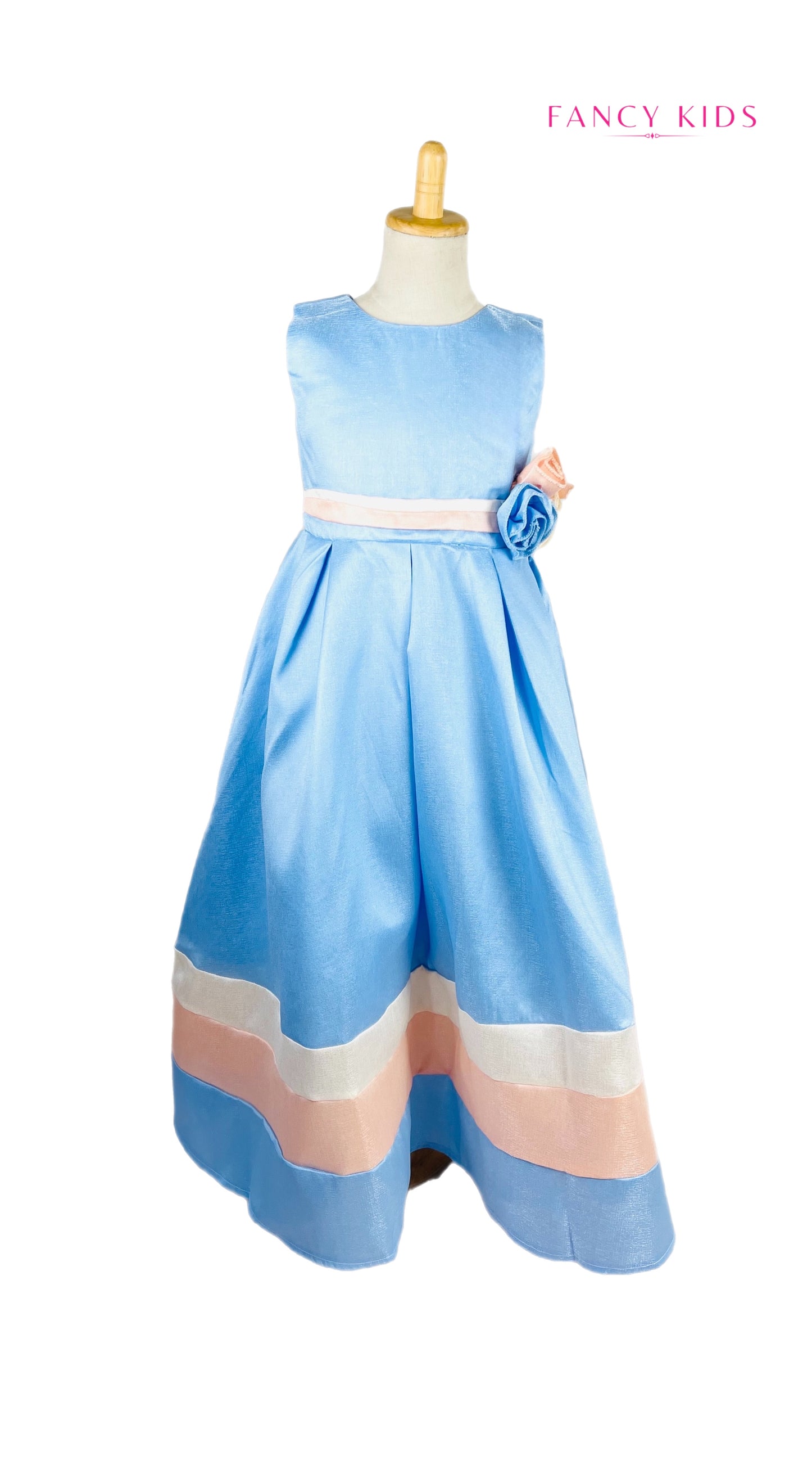 Olivia Flower girl dress Blue