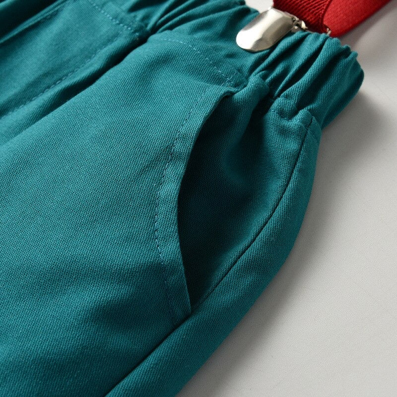 Jake boy’s party outfit-Green and yellow