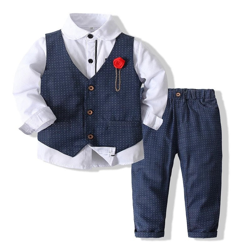 Charlie Boys suit- Navy blue
