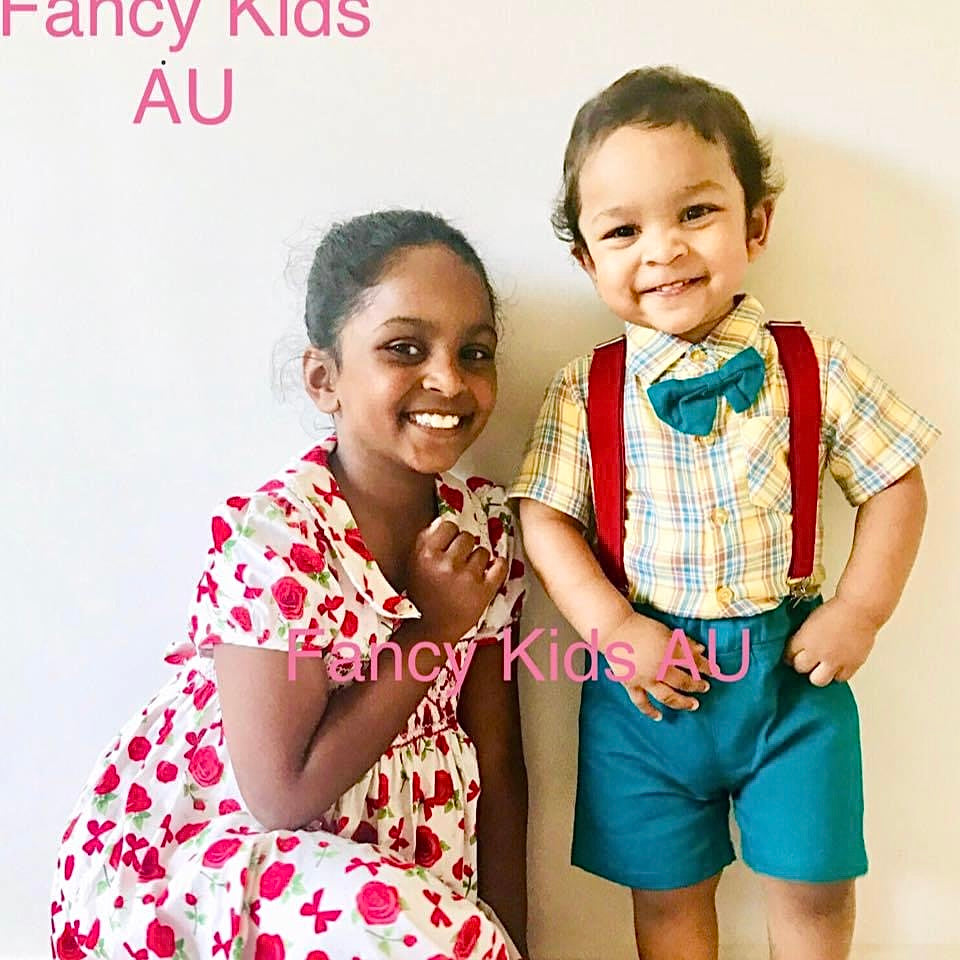 Jake boy’s party outfit-Green and yellow