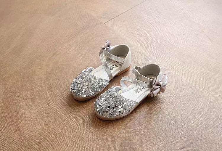 Layla crystal shoe- flat heel