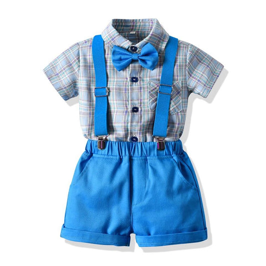 Louise party outfit -blue short sleeve