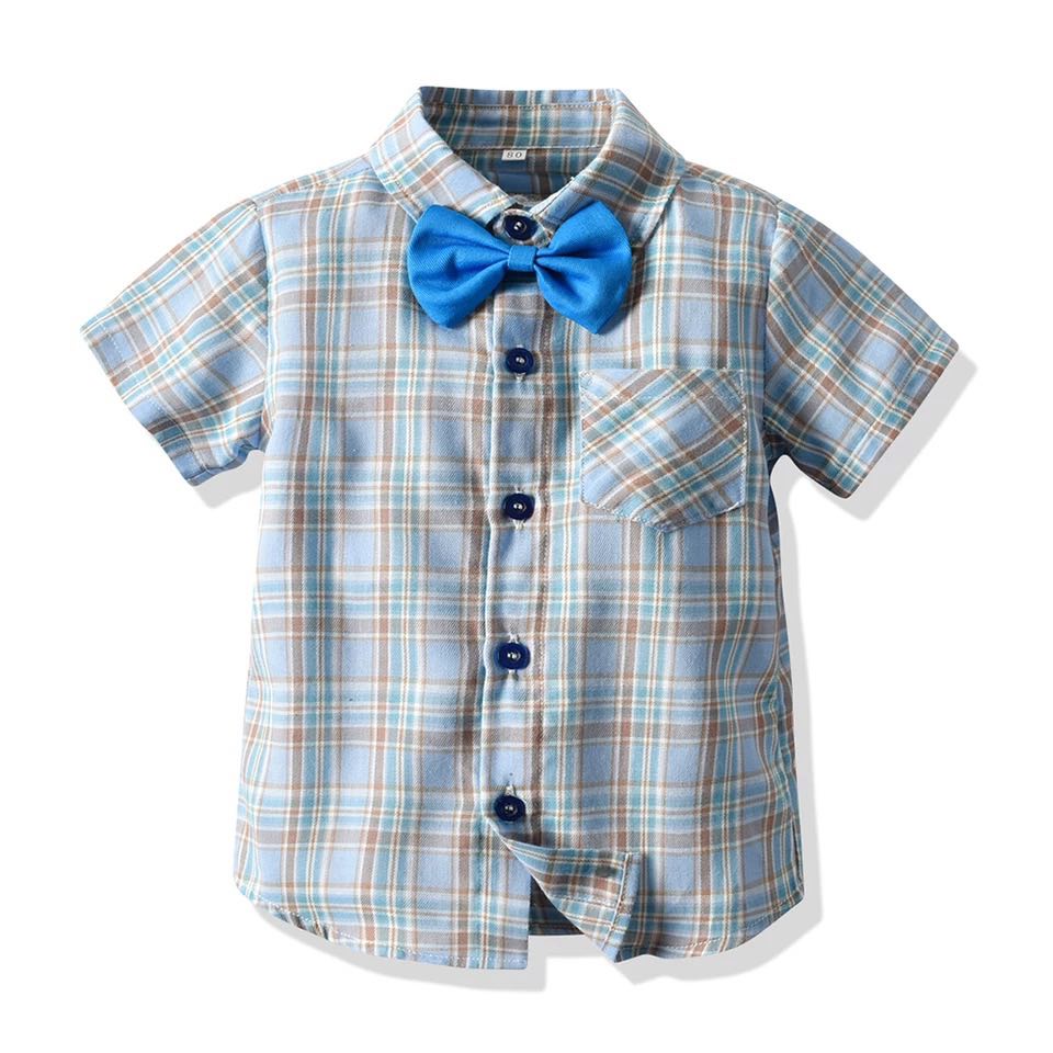 Louise party outfit -blue short sleeve