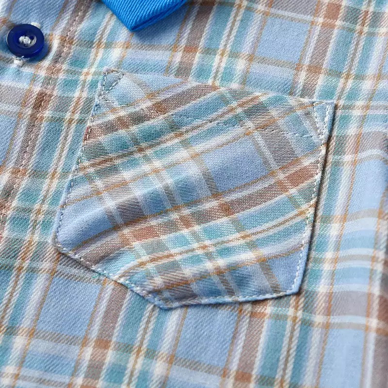 Louise party outfit -blue short sleeve