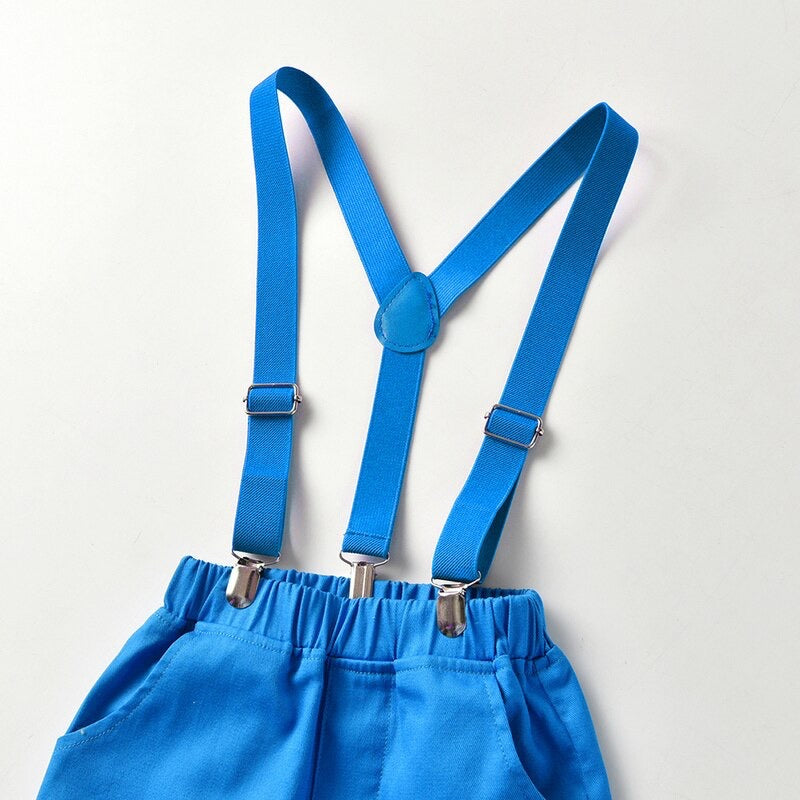 Louise party outfit -blue short sleeve