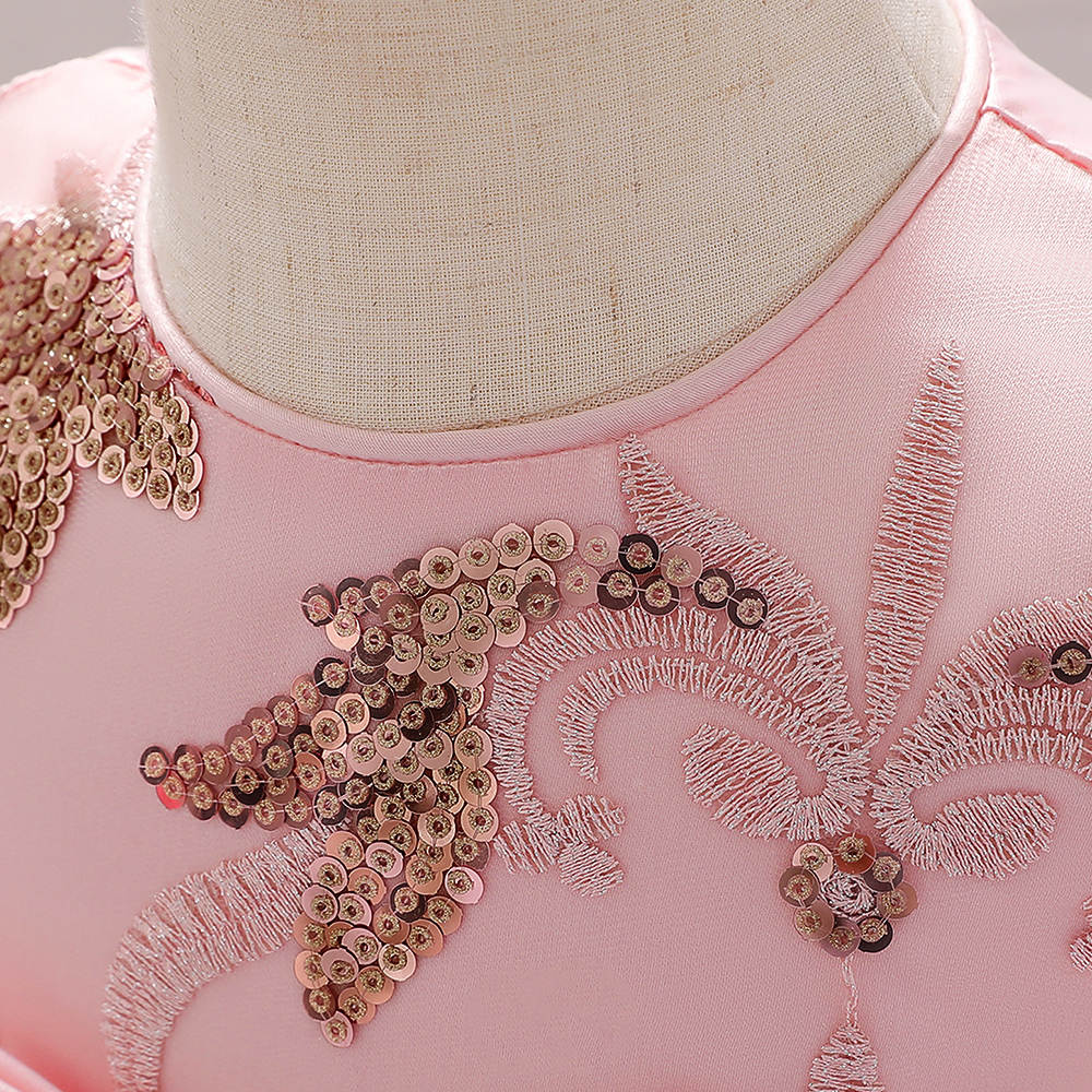 tara sparkle dress- Light Pink