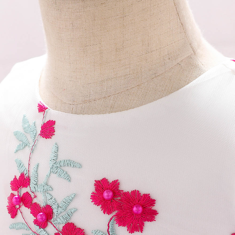 Fuchsia-Hot pink baby party dress