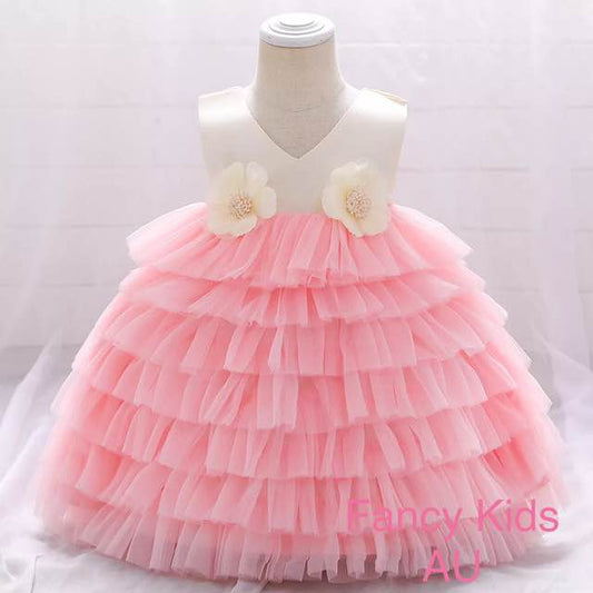 Light pink tutu dress with high waistline