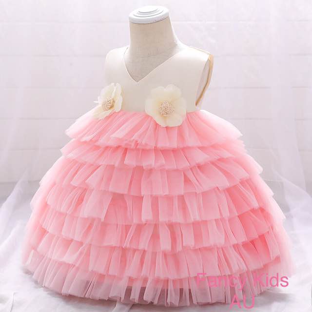 Light pink tutu dress with high waistline