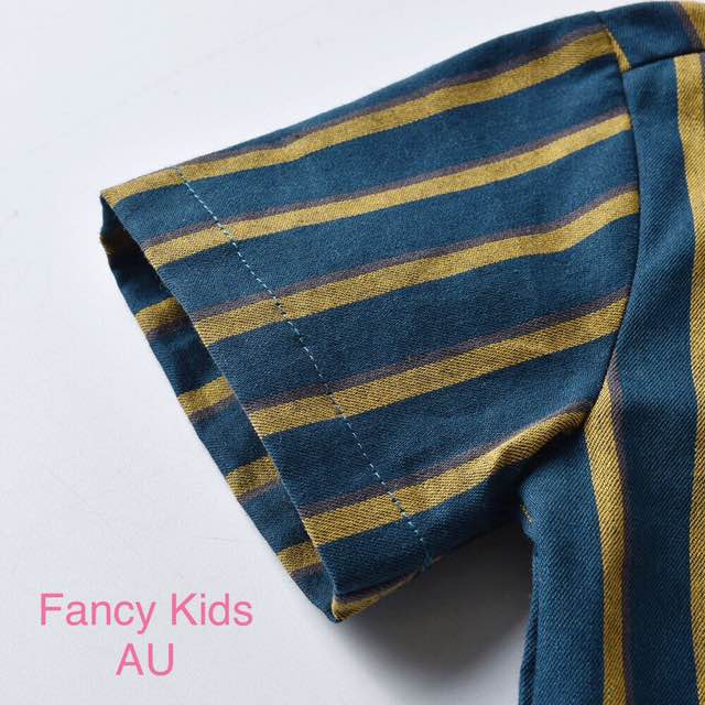 Boys party outfit -Green short sleeve