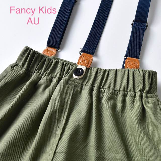 Boys party outfit -Green short sleeve