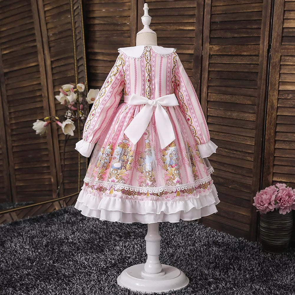 Pink long sleeve Lolita dress