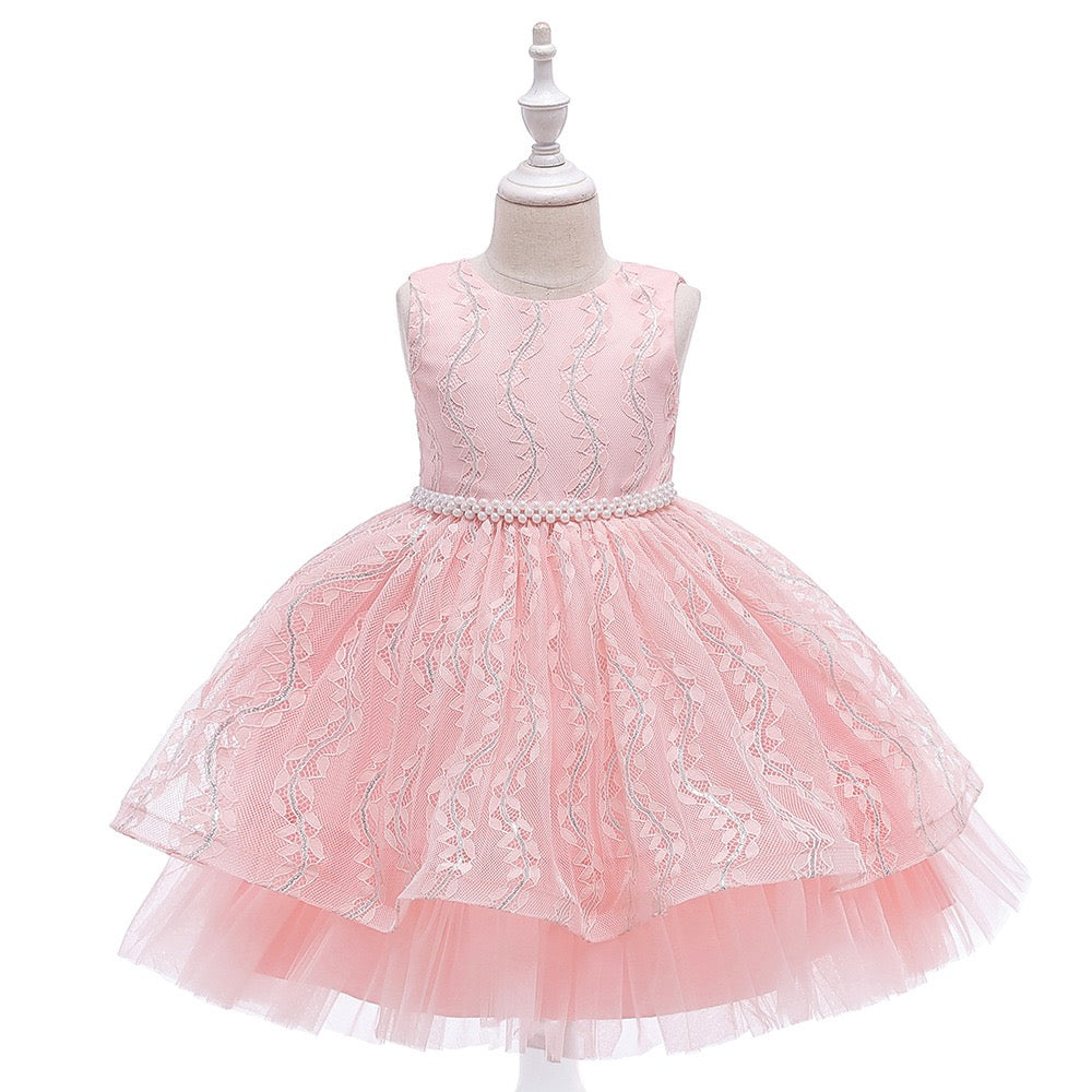 Kiara pearl dress- Light Pink