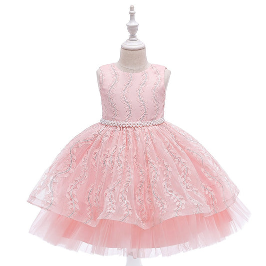 Kiara pearl dress- Light Pink