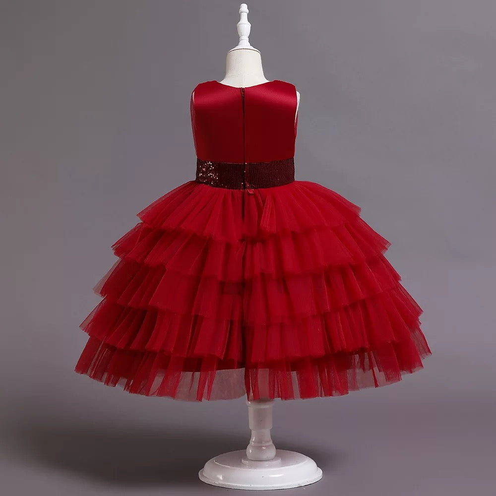 ANDREA Red princess tutu dress