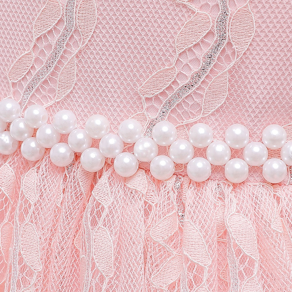 Kiara pearl dress- Light Pink