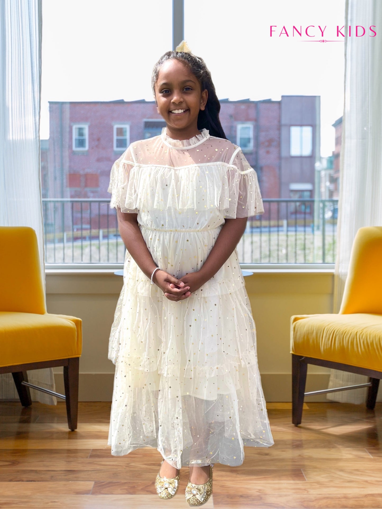 Eva star dress- Beige