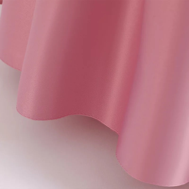 Florence Light pink off the shoulder long dress