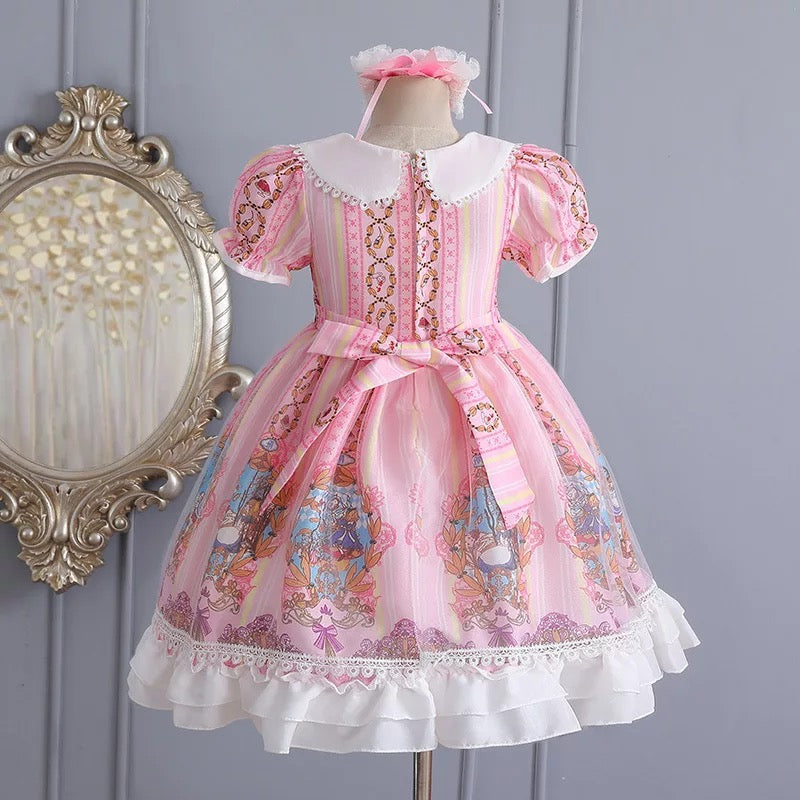 Pink short sleeve Lolita dress