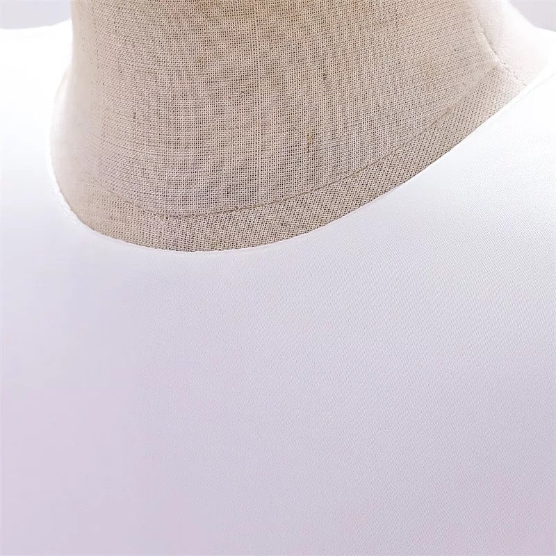 Fancy bow white and red dress