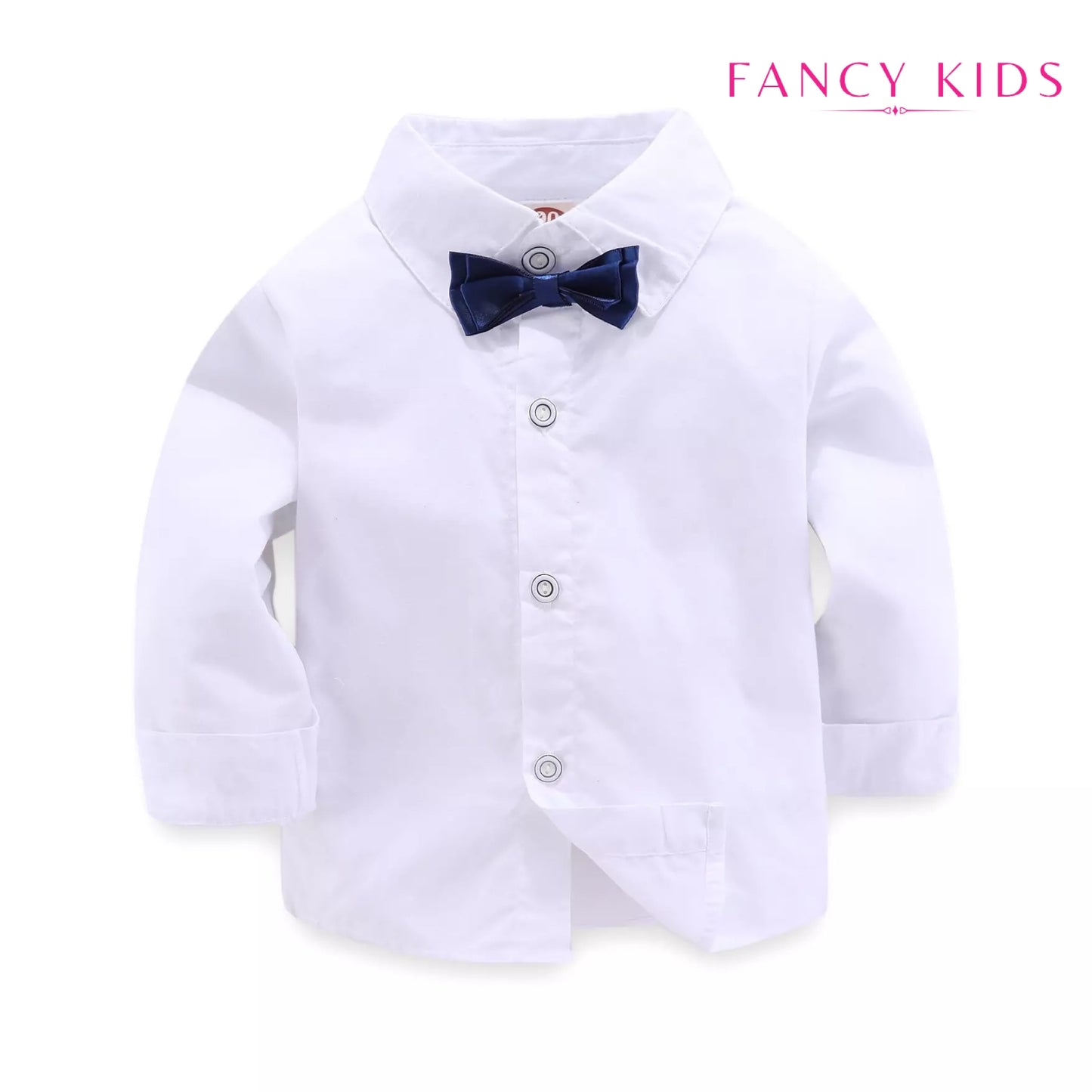 Oliver Boys party outfit- Grey and white 