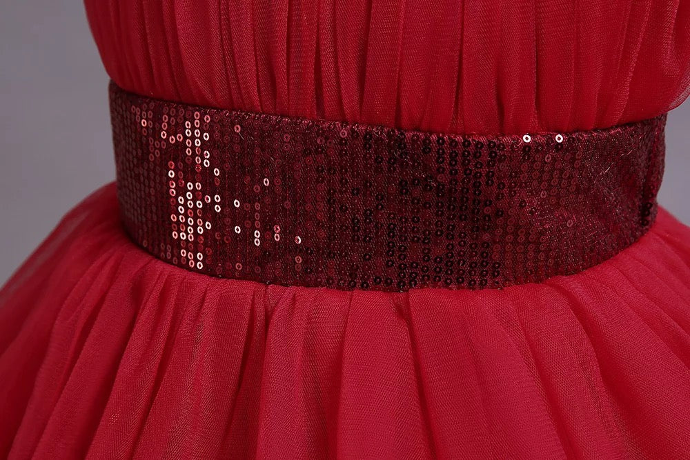 ANDREA Red princess tutu dress