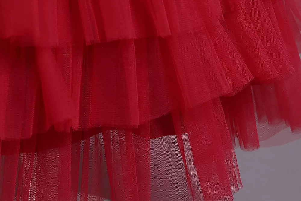 ANDREA Red princess tutu dress