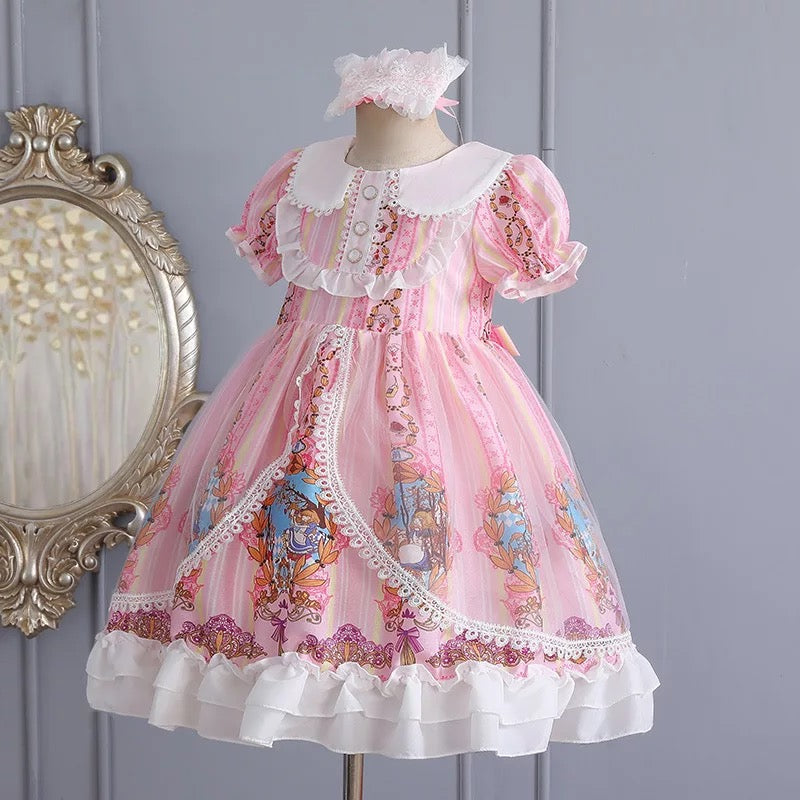 Pink short sleeve Lolita dress