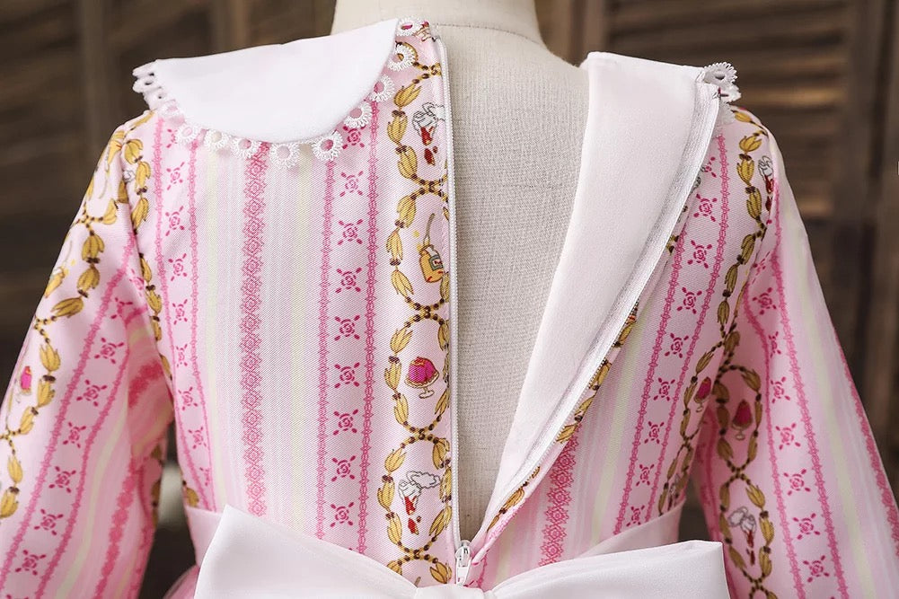 Pink long sleeve Lolita dress