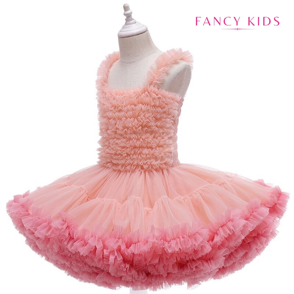 Light peach colour tutu dress