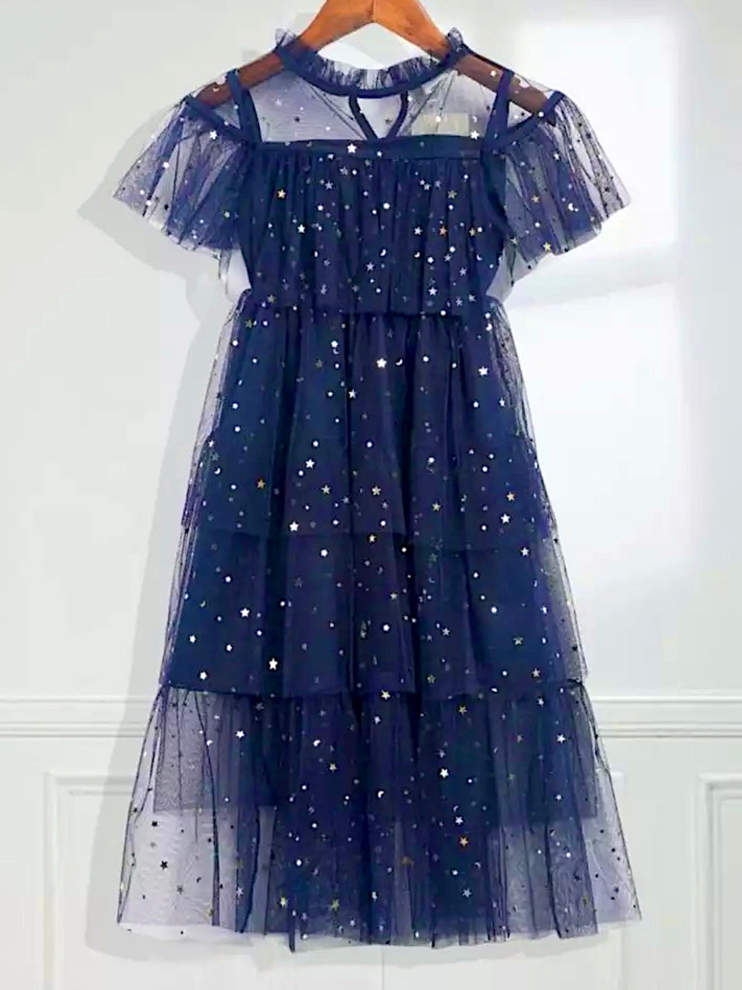 Eva star dress- Navy Blue