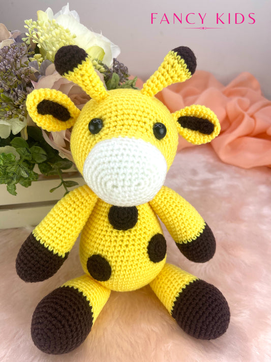 Baby giraffe - Hand knitted stuffed toy