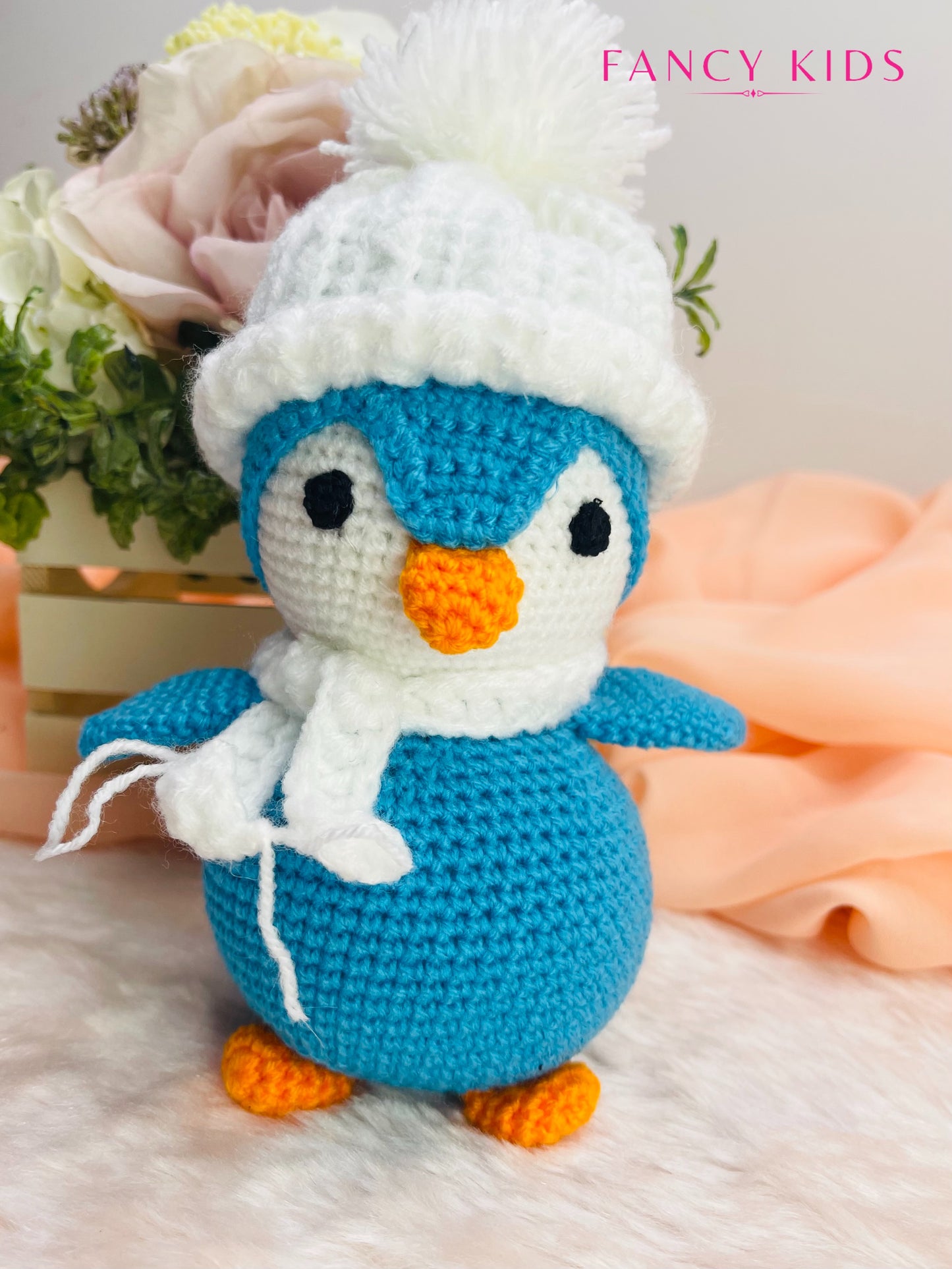 Penguin - Hand knitted stuffed toy