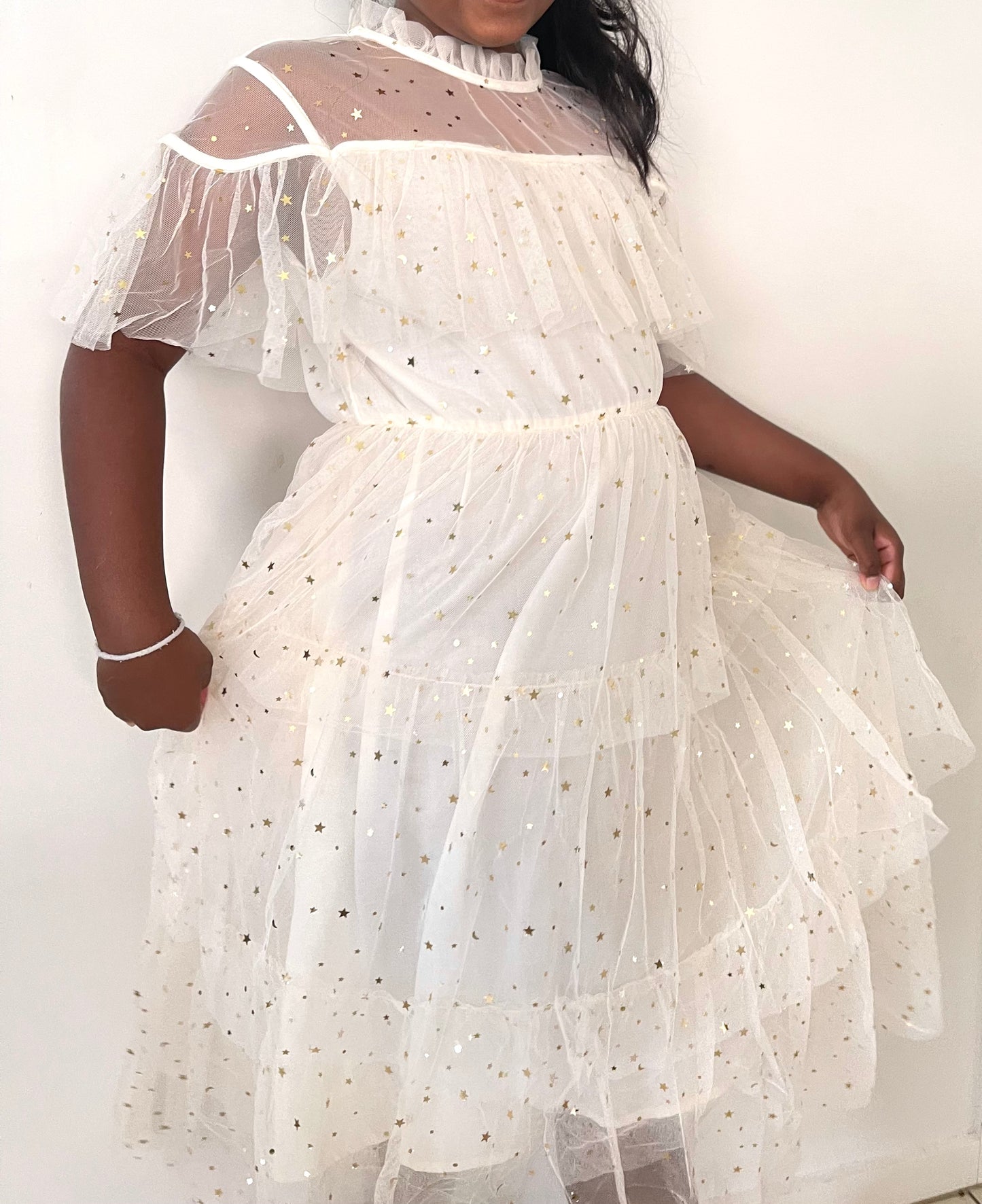 Eva star dress- Beige