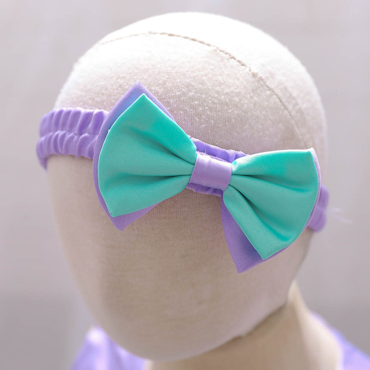 fancy bow purple dress