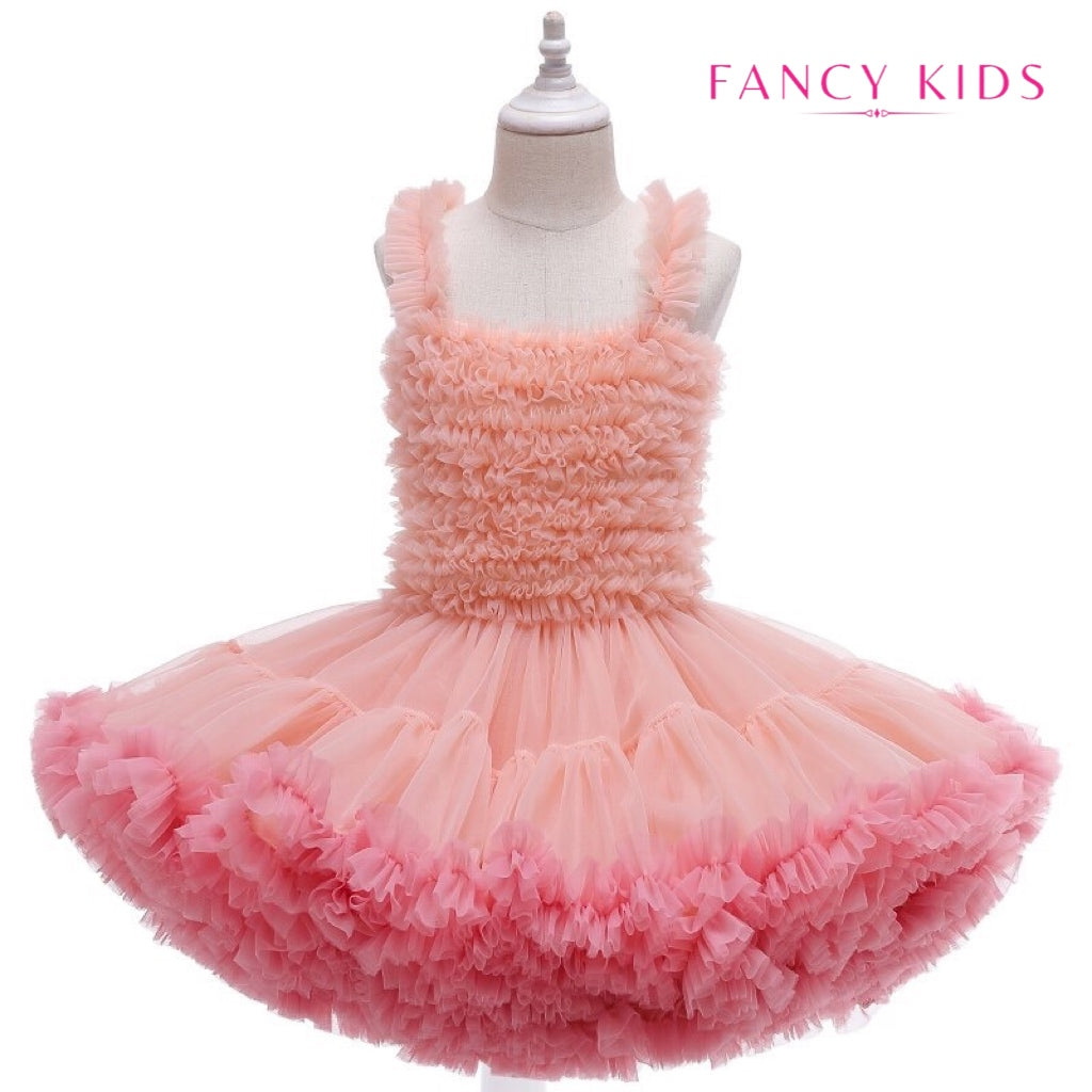 Light peach colour tutu dress