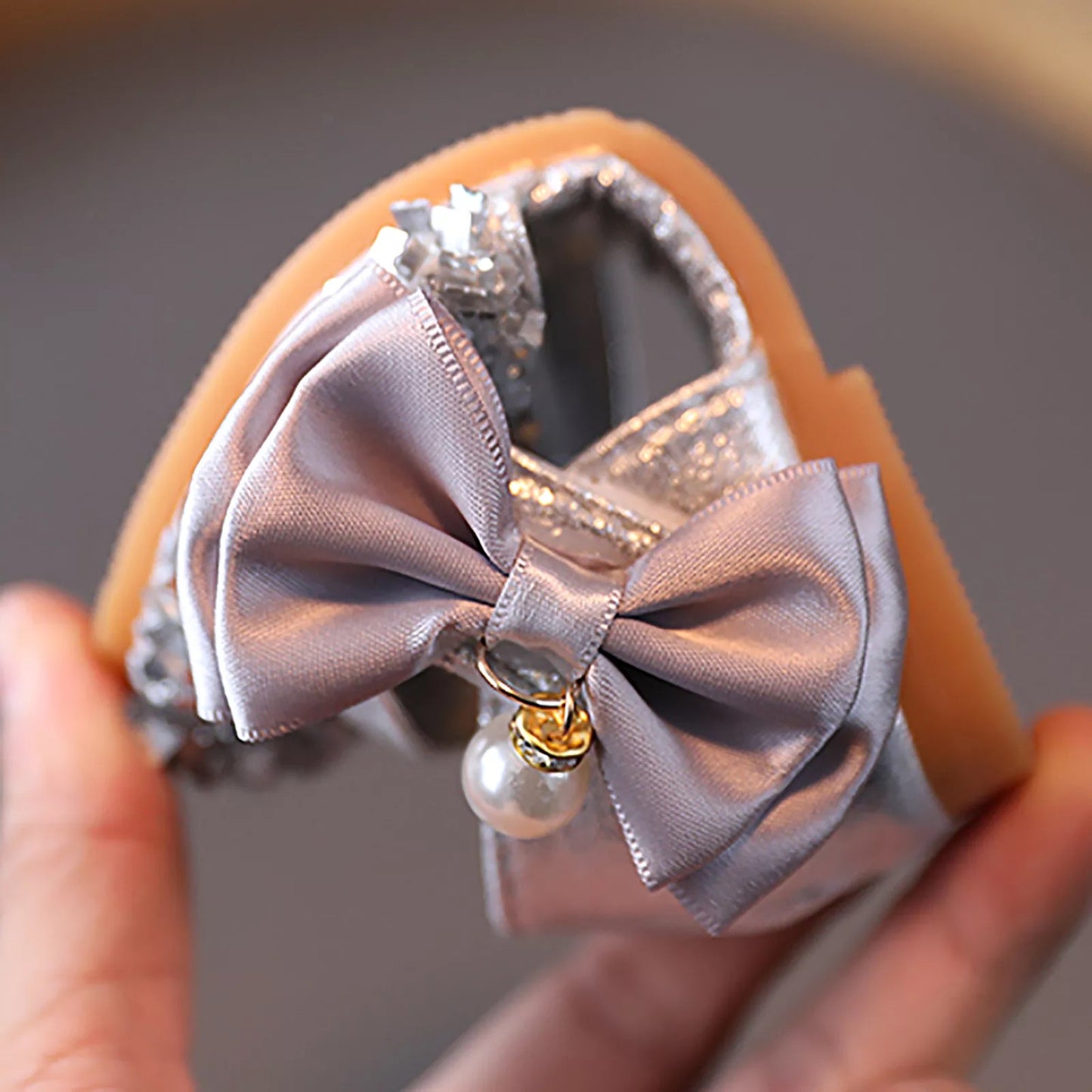 Layla crystal shoe- flat heel