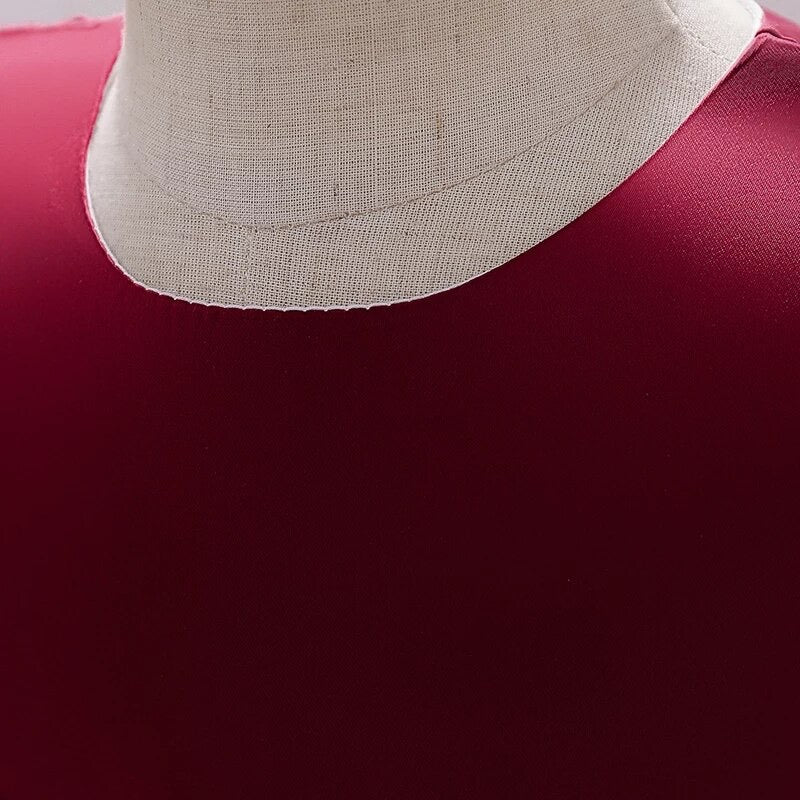 Fancy bow red and gold dress